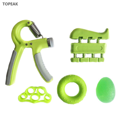 Silicone Hand Grip Strengthener With Counter Silicone Stretcher Green 150 Lbs 60 Kg
