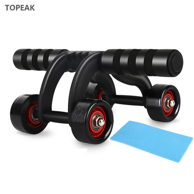 Gym 4 Wheel Ab Roller For Abs Workout Abdominal Fitness Bauchroller