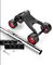 Gym Fitness Ab Wheel Roller Abdominal Muscle Trainer Rebound 32.5x13.7x22.5Cm